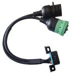 Black OBD J1939 Extension Cable Compatible For Car Diagnostic