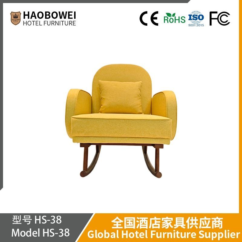 Modern Light Luxury Rocking Chair, Adult Recliner, Balcony Home Leisure Lunch Break Rocking Chair, Living Room Light Luxury Dual-Purpose Sitting and Lying Lazy