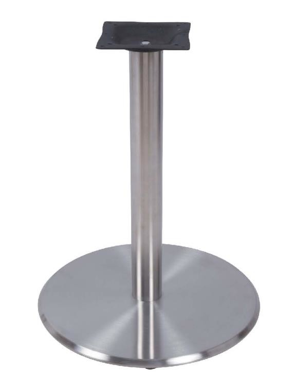 Round Stainless Steel Table Legs Height 28'' Hospitality Furniture outdoor Table