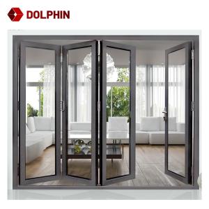 Quality Commercial Folding Balcony Door , Thermal Break Interior Bi Fold Doors wholesale