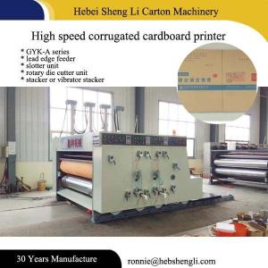 Quality Chain Feeding Four Colour Flexo Printing Machine With 1 Year Warranty wholesale