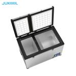 Double Room DC24V 80L Car Mounted Refrigerator