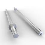 German Material Single Key Shaft Diameter 10mm - 240mm Twin Screw Extrusion