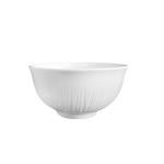 Greasy Smooth White Porcelain Rice Bowls Wear Resistant