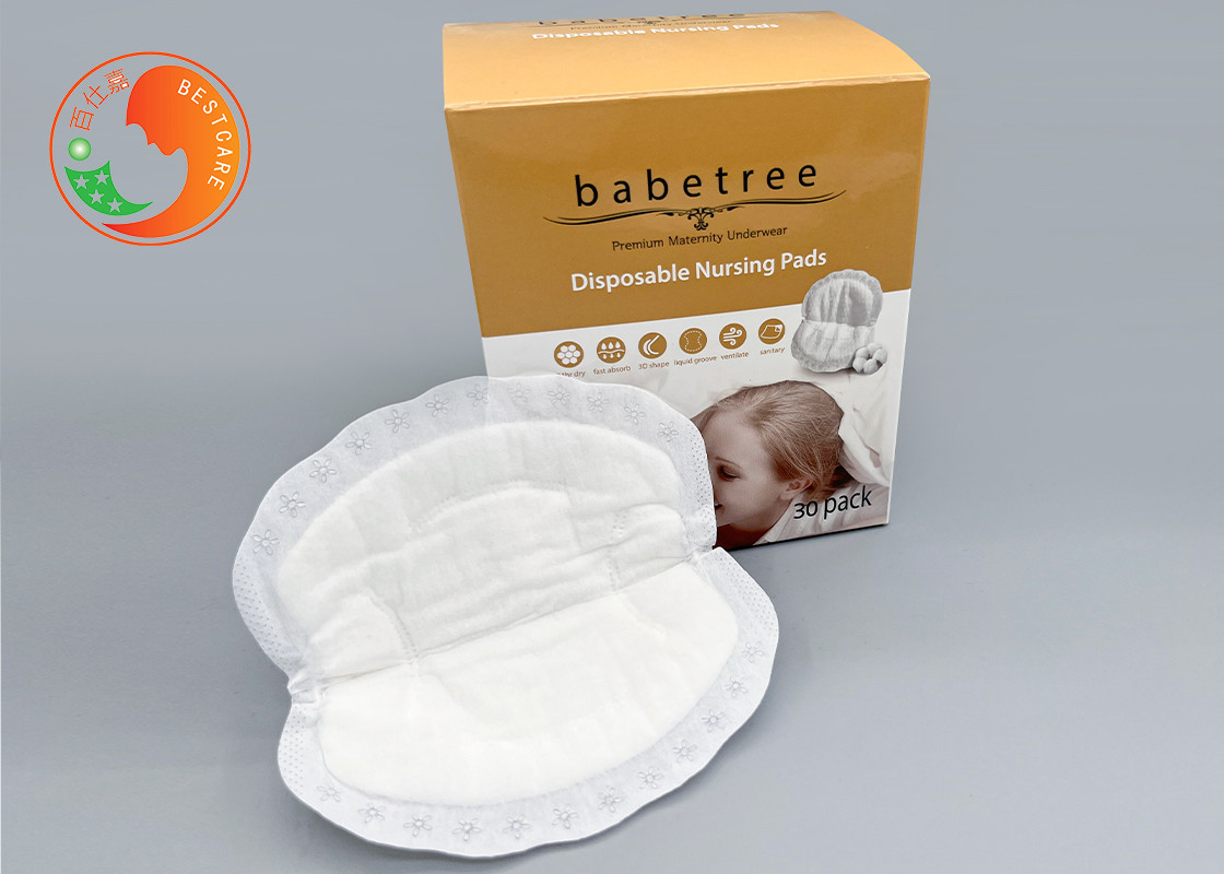 Customized Organic Disposable Nursing Pads Milk Spot Spill Leakproof