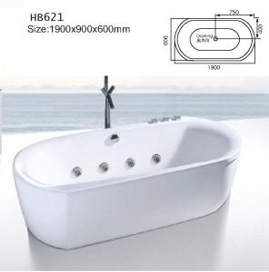 Quality Bathtubs, freestanding Bathtub without faucet , hand shower HB621 wholesale