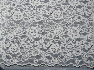 Quality White Bridal Corded Lace Fabric Knitted Cotton Nylon Rayon Lace For Clothing wholesale