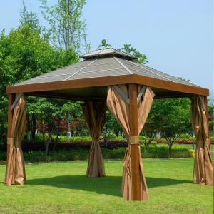 Quality Metal Frame Canopy Outdoor Gazebo Wind Resistant Heat Insulation wholesale