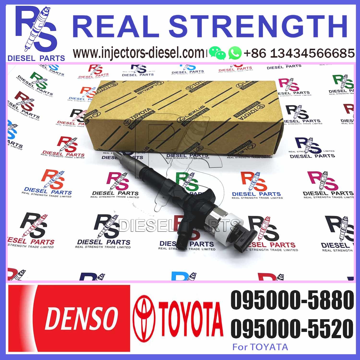 Fuel Injector 23670-30050 Diesel Common Rail For Toyota Engine Injector 095000-5880