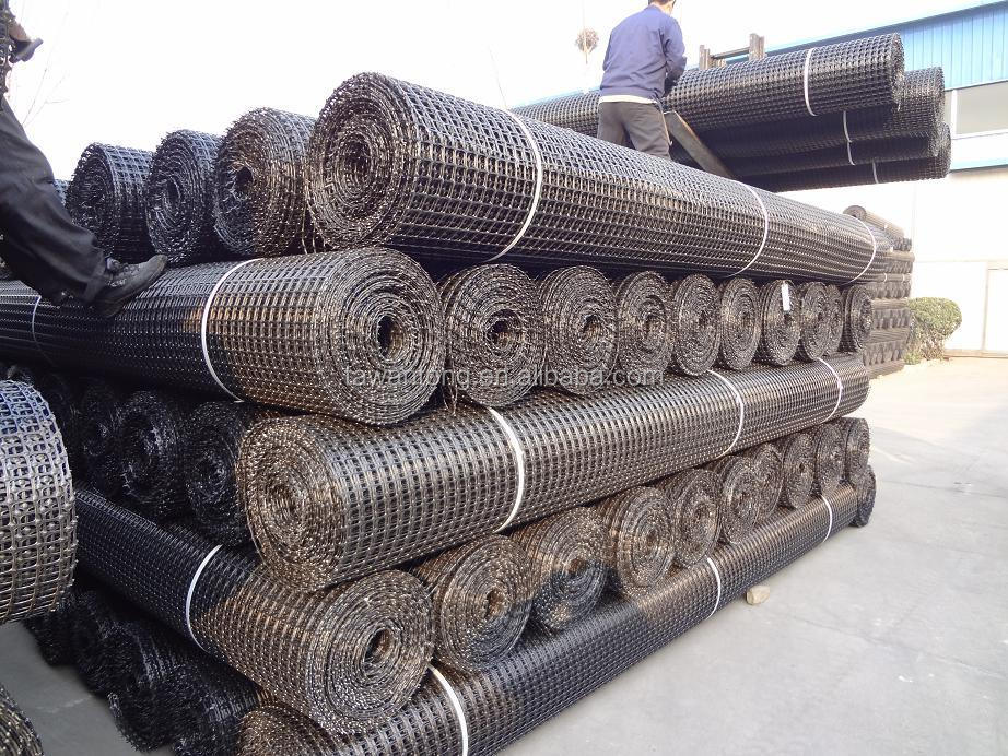 Slope Reinforcement with 40kn/M Biaxial Bidirectional Polypropylene PP Plastic Geogrid