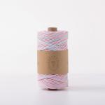 ISO9001 Solid Braid Cotton Rope Colorful 3mm Twisted Macrame Cord