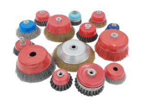 Quality Safety Supporting Ring 100mm Twisted Steel Wire Cup Brush for Cleaning Metal Surface wholesale