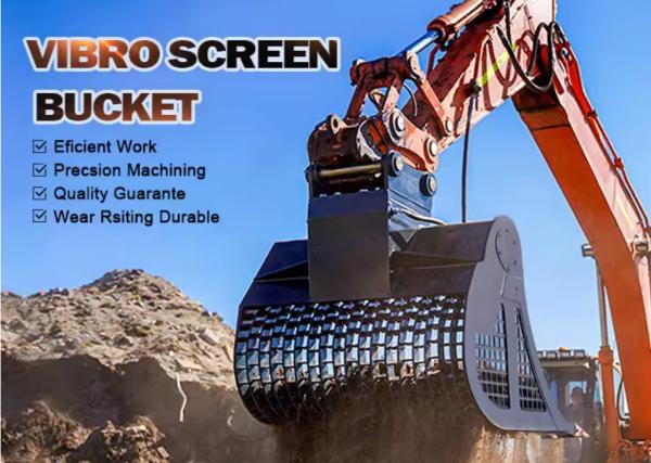 Cheap Vibro Screen Bucket Hydraulic Screen Bucket Compaction Bucket 30-45tons for sale