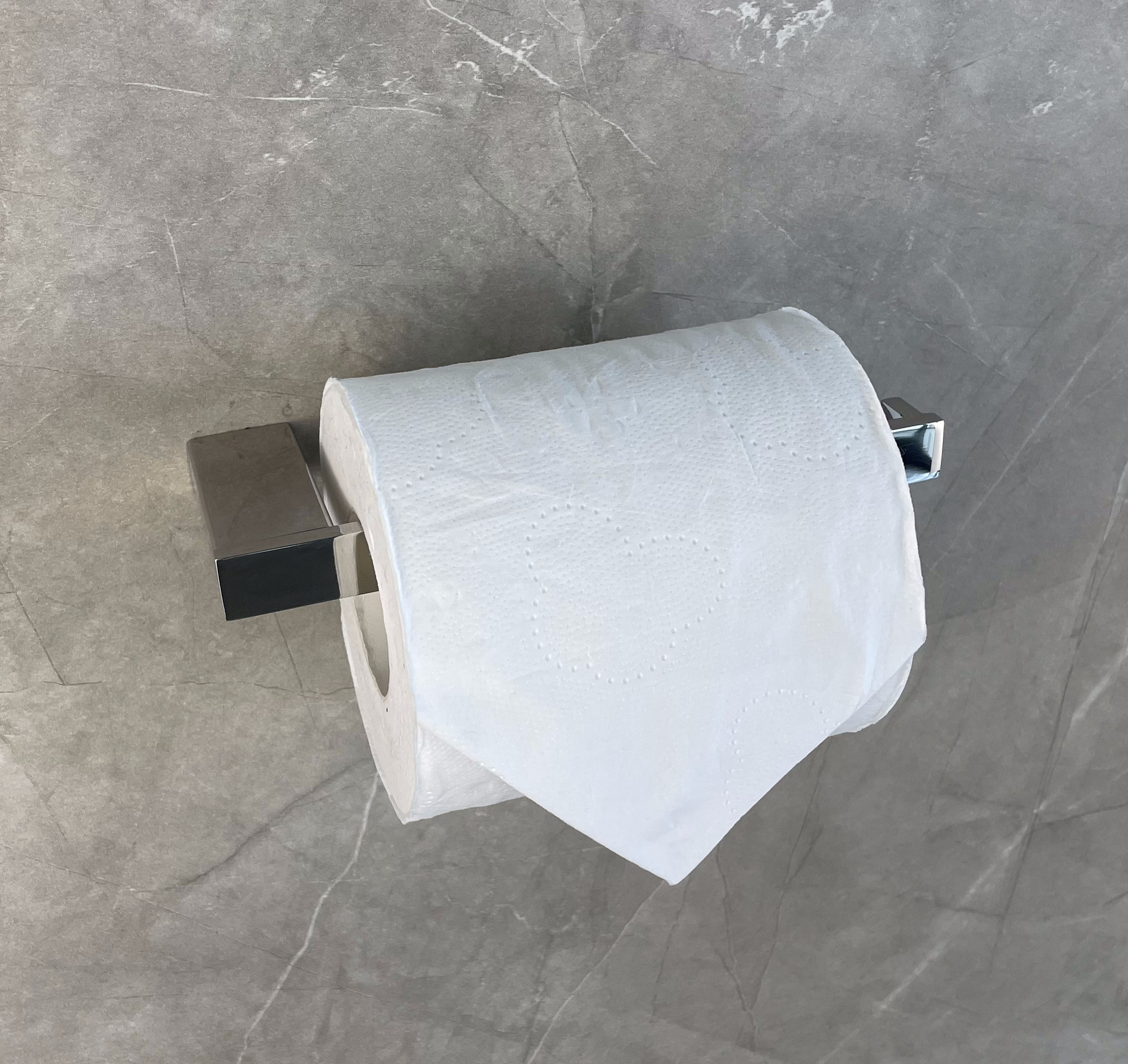 SGS Waterproof Toilet Paper Holder Self Black Color Washroom Roll Holder SGS