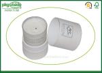 White Card Cardboard Canister Packaging , Custom Printed Candle Boxes