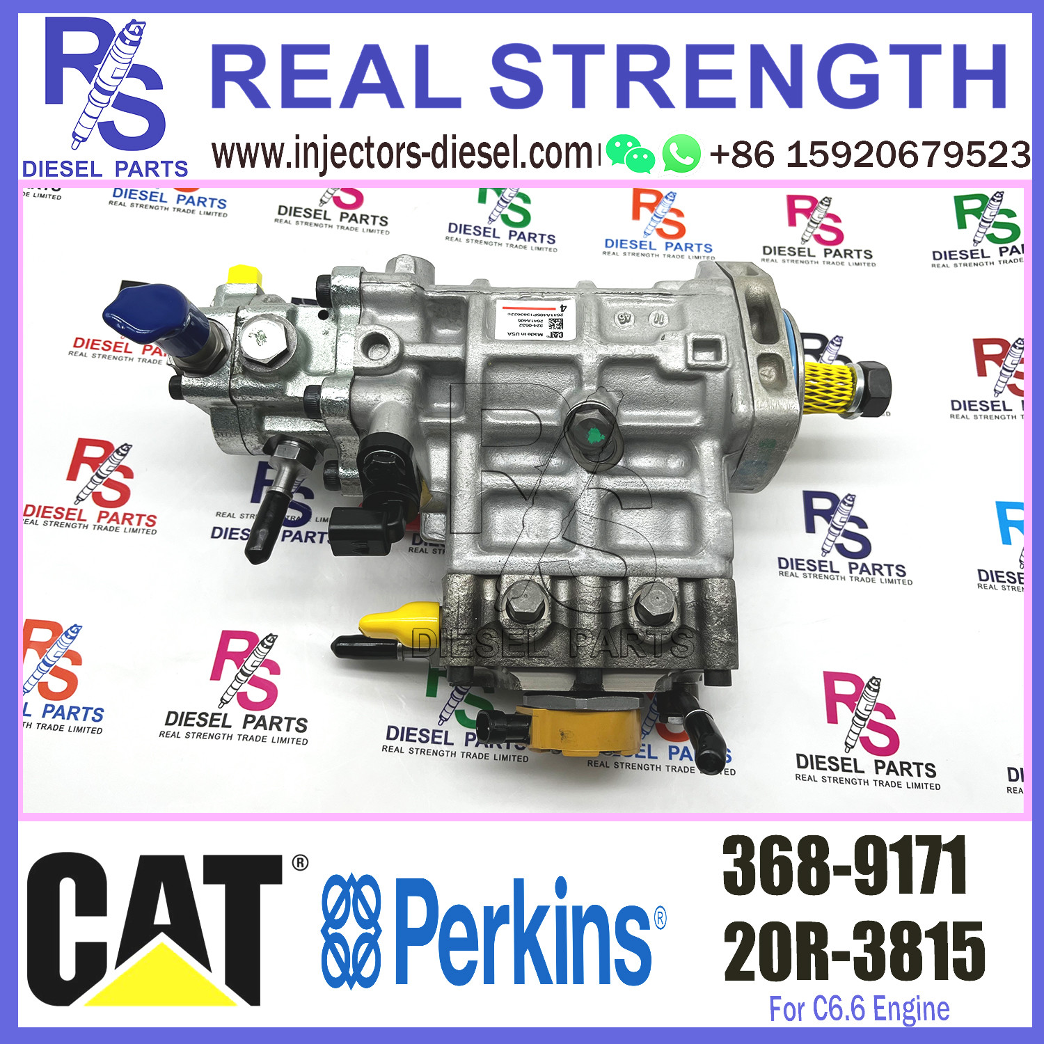 C6.6 Diesel Engine Parts Fuel Injection Pump 368-9171 20R-3815 3689171 20R3815