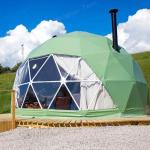 Galvanized Steel Geodesic Dome Tent Hotel Camping Waterproof House