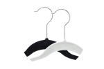 High Quallity Simple Black Velvet Hangers Wholesale
