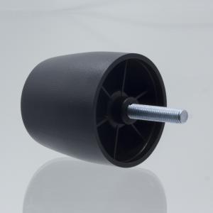 Quality 108g Dia 45mm Plastic Bun Furniture Feet For Chairs wholesale
