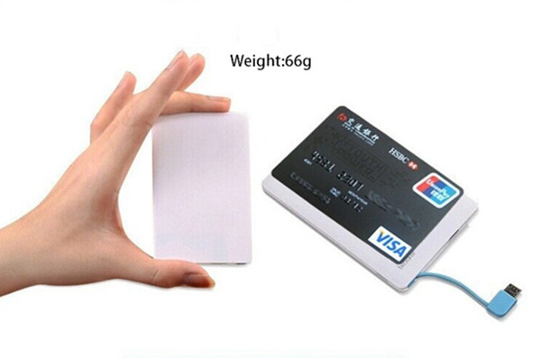Energy saving Lipstick Power Bank credit card 2600mAh Universal