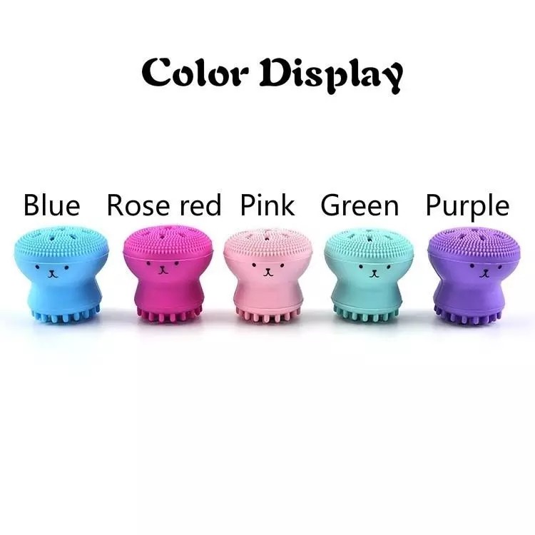 Softly Silicone Manual Multi Function Massage Exfoliator face washing brush