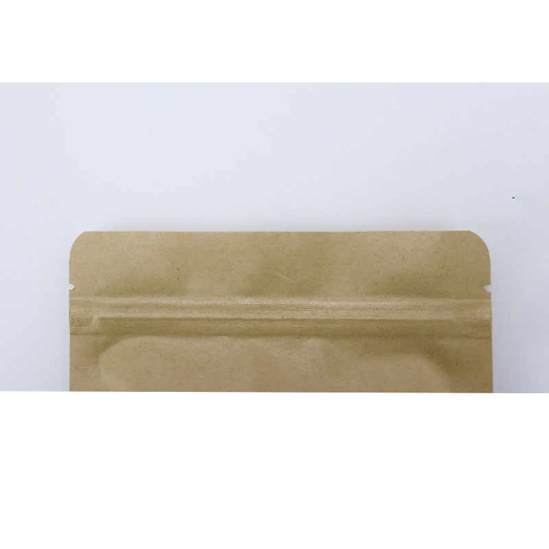 Manufactures Selling Custom Size Kraft Stand Up Pouch Packaging With Zipper Lock