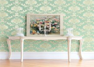 Quality High End Flower Feature Wall Wallpaper Fireproof With European Style wholesale