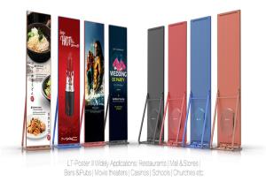 Quality 1200cd/M2 2.5mm Led Poster Screen , Epistar Chip Commercial Poster Display wholesale