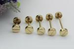 Bag whee buckle hardware accessories one word shape round 12 mm width light gold