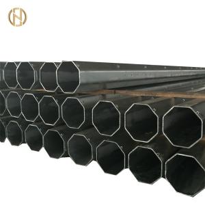 Quality Buried Type Metal Utility Poles GR50 Octagonal Shape 15KV 33KV 14m wholesale