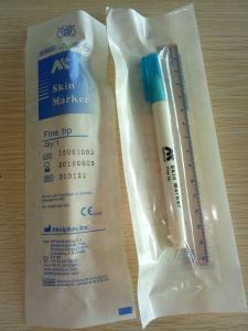 Quality Fine Tip Medical Skin Marker Pen with Sterile Surgical Ruler for Single Use Only wholesale
