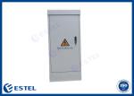 Two Walls Galvanized Steel Outdoor Electronics Cabinet Anti Theft Three Point