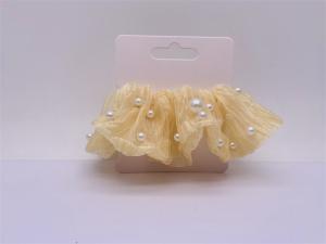 Quality Polyester Childrens Hair Accessories Multicolor Elastic With Pearl wholesale
