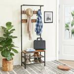 Coat Rack and Bench for Entrance, Hallway Furniture, Industrial Design Furniture