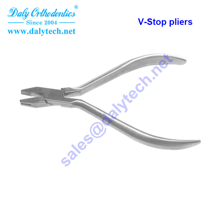 V-Stop pliers of dental products from orthodontic supply company
