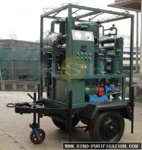 Quality Enclosed Double Stage Vacuum Oil Purifier Trailer Mounted 18000LPH wholesale