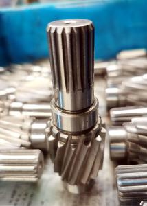 Quality 20CrMnTi Steel Single Helical Pinion Gear Shaft With Involute Splines wholesale