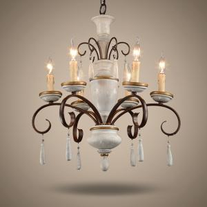 Quality Antique Rustic wood and iron chandelier (WH-CI-29) wholesale