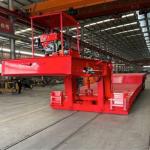 2/3/4 Axle Gooseneck Detachable Semi Lowbed Trailer , Lowboy Semi Trailer For