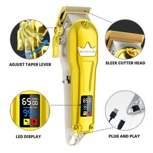 Quality Stainless Blade Cordless Hair Trimmer Led Display All Metal Usb Rechargeable wholesale