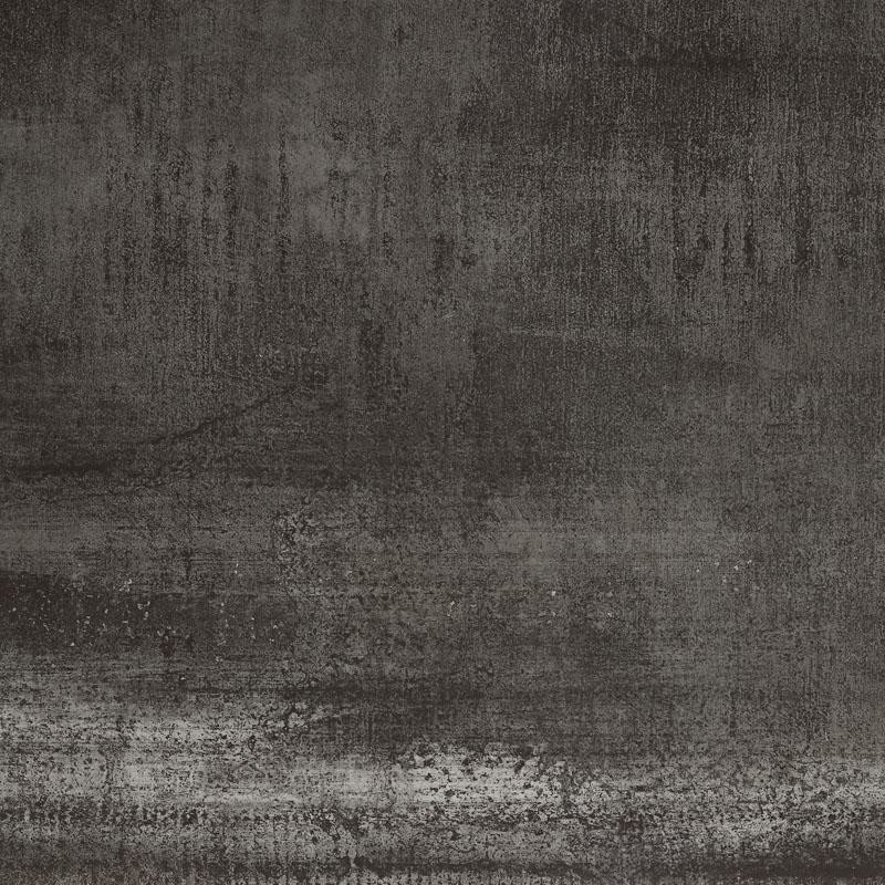 Glazed Modern Porcelain Tile 600x600 mm Size Rough Surface Raised Rust Black Colored
