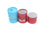 Beauty Packaging Candle Gift Box , Cylinder Candle Boxes With Silk