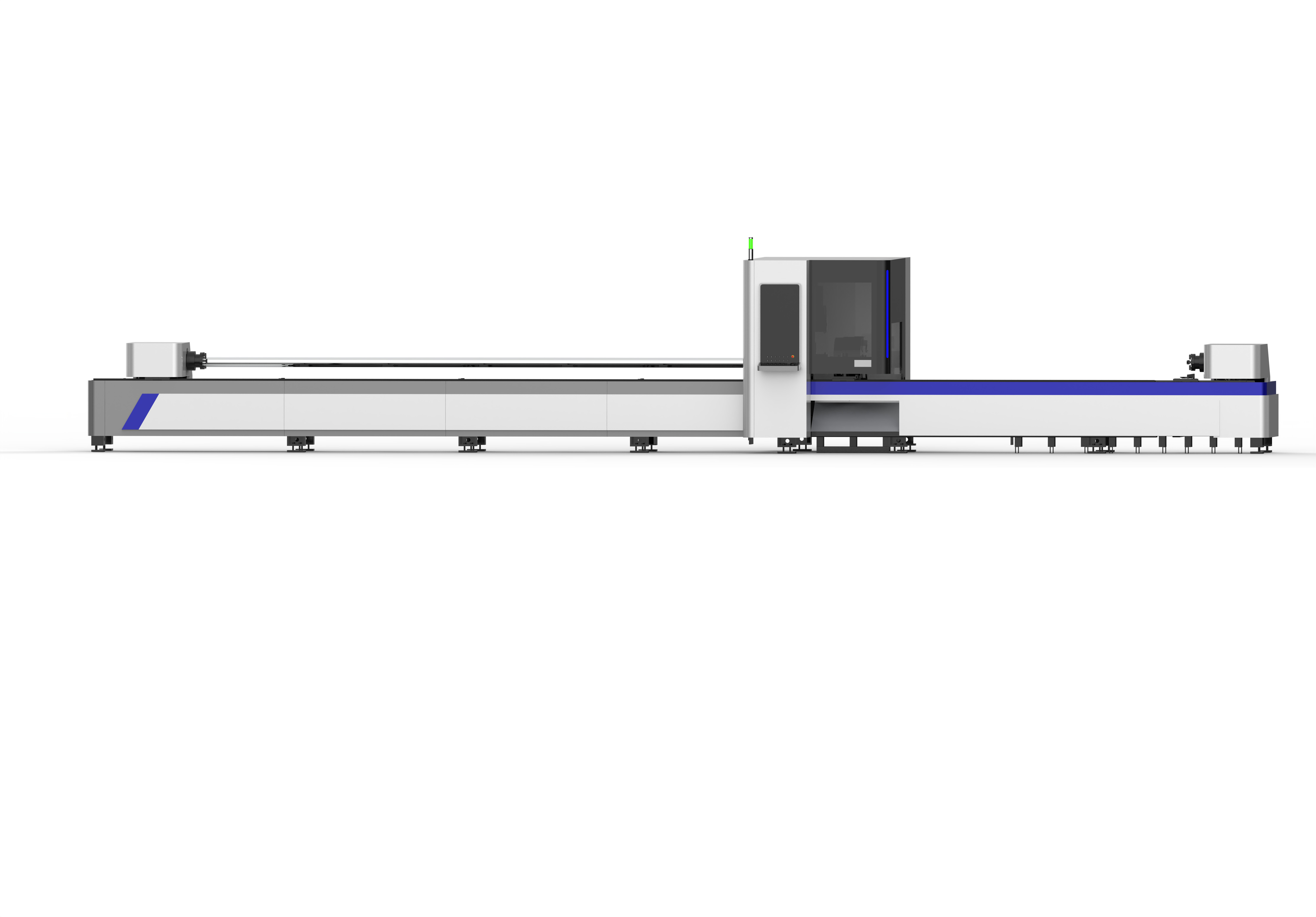 Precise Three Chuck Tube Cutting Machine with 6000W-12000W Laser Power and 13500MM Y-axis Range
