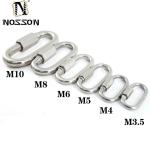 ZINC 304 316 Stainless Steel Square-Shaped Threaded Quick Connecting Links with